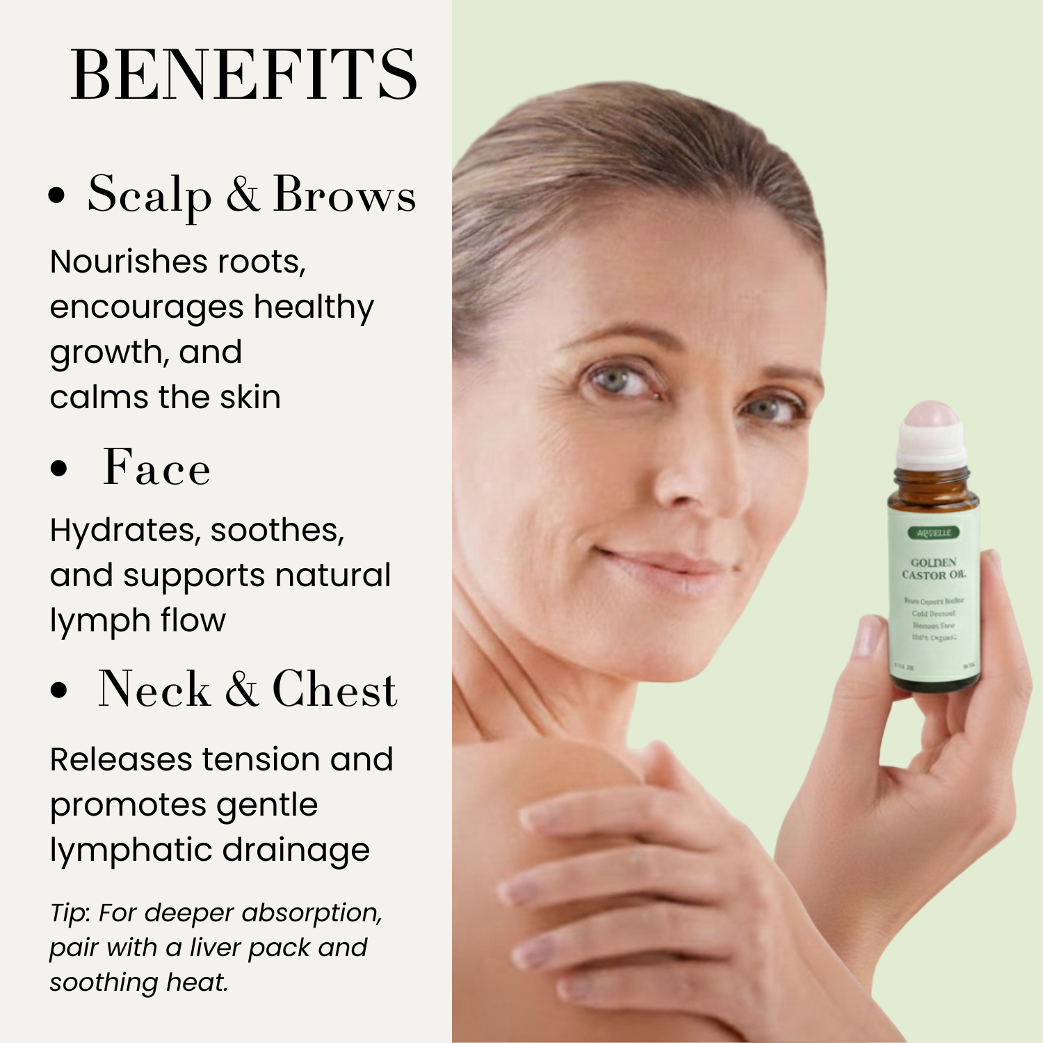 Organic Golden Castor Oil Roll-On