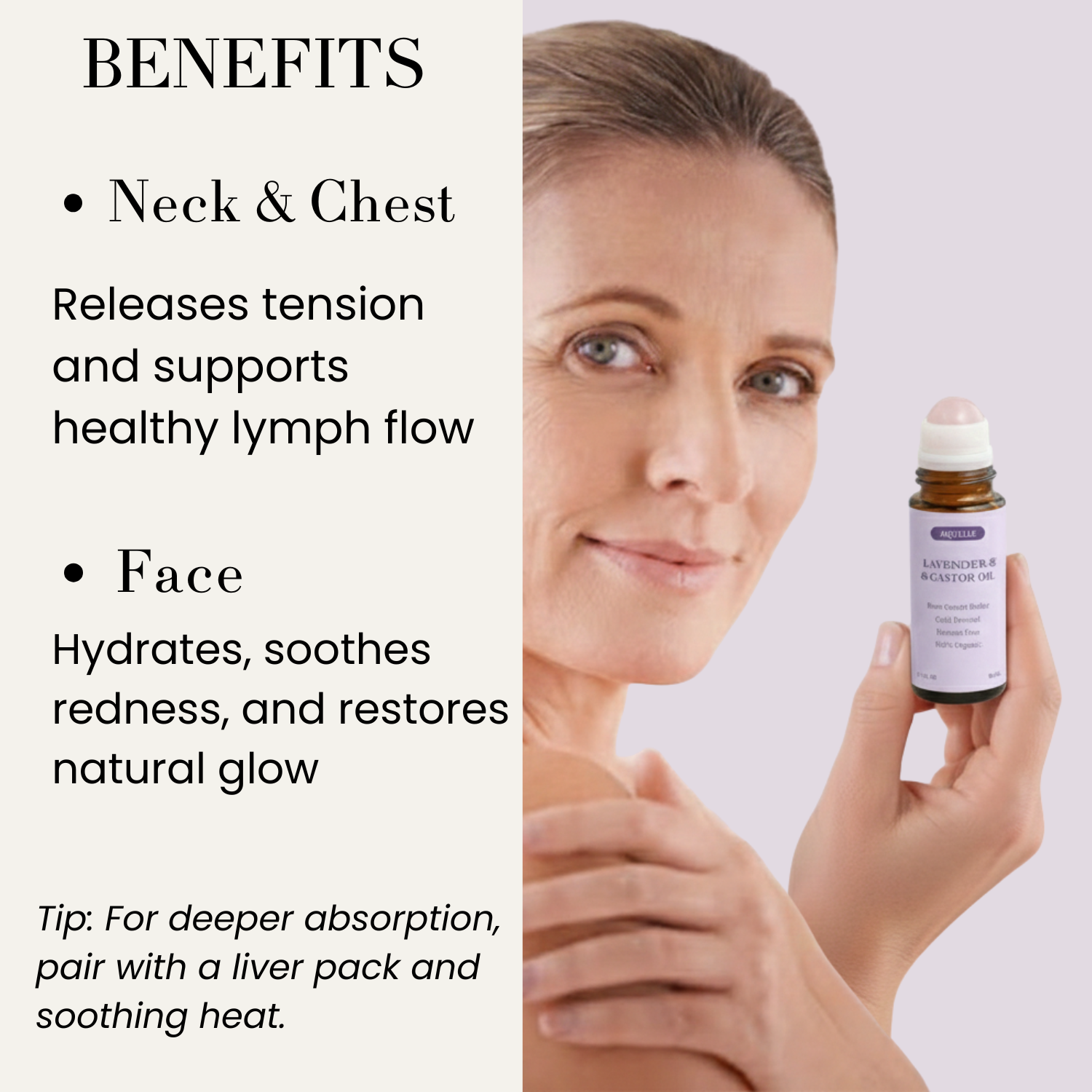 Organic Castor & Lavender Oil Roll-On