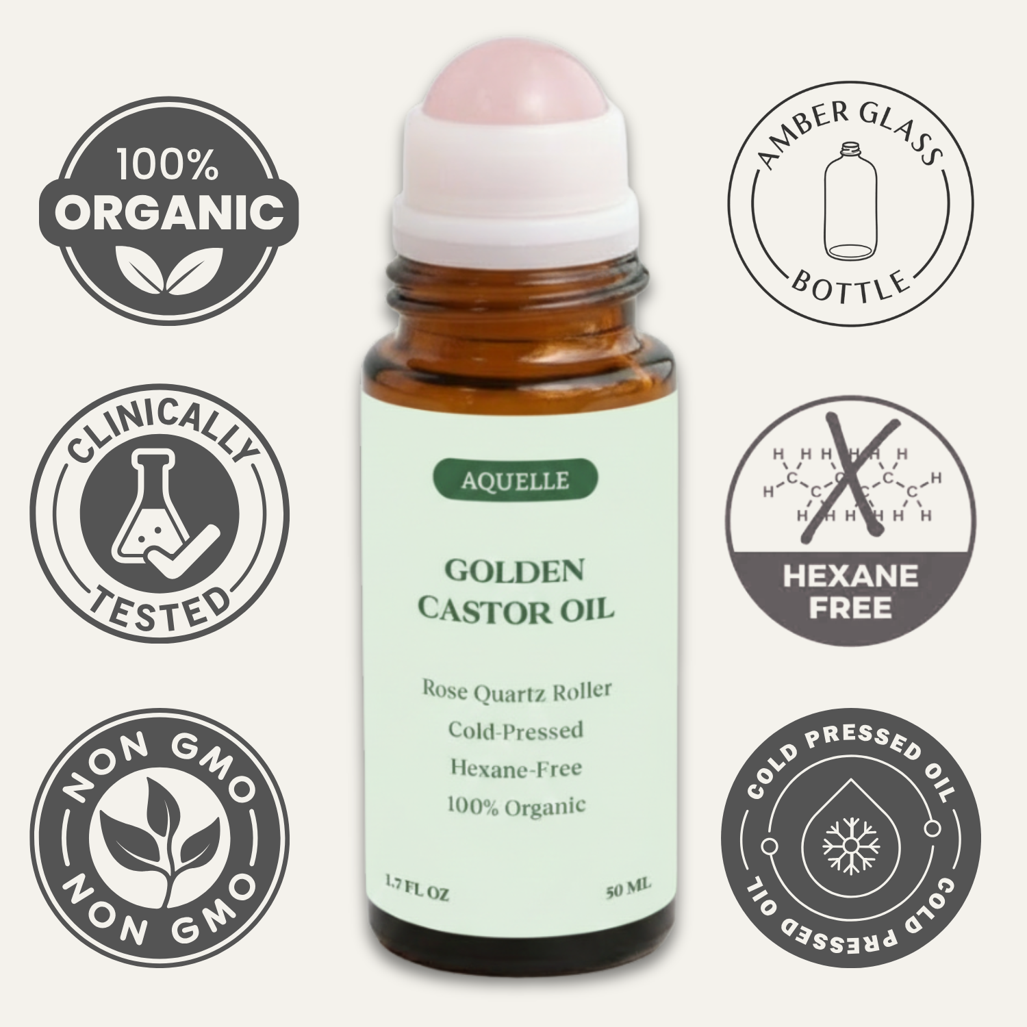 Organic Golden Castor Oil Roll-On