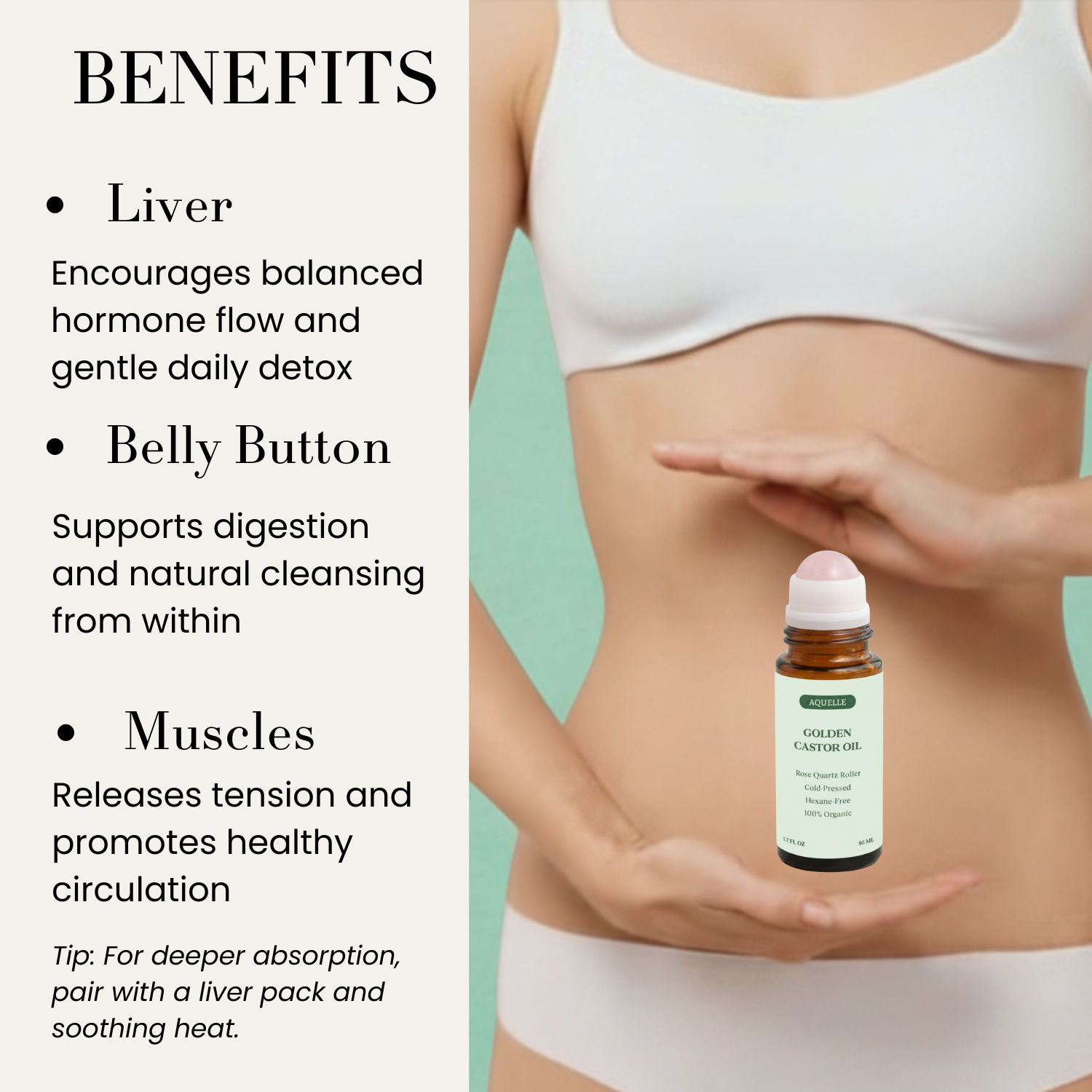 Organic Golden Castor Oil Roll-On