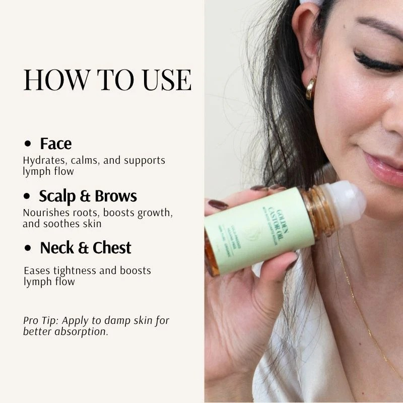 Organic Golden Castor Oil Roll-on