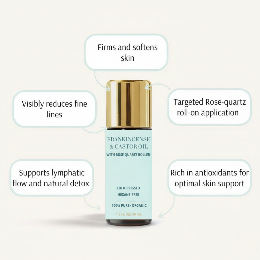 Organic Castor Oil Roll-on With Frankincense