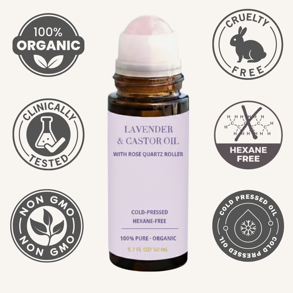 Organic Castor Oil Roll-on With Lavender
