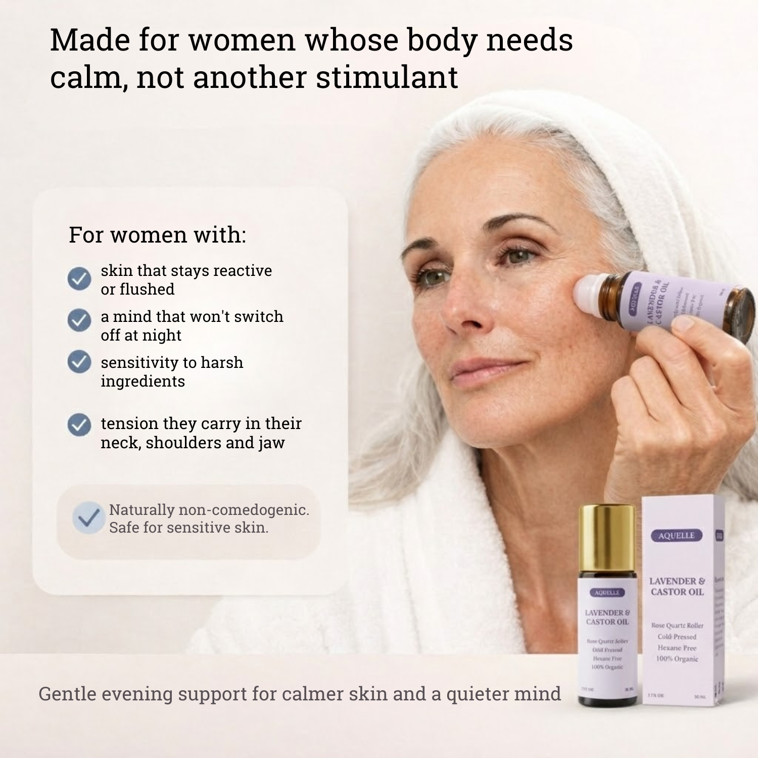 Organic Castor & Lavender Oil Roll-On