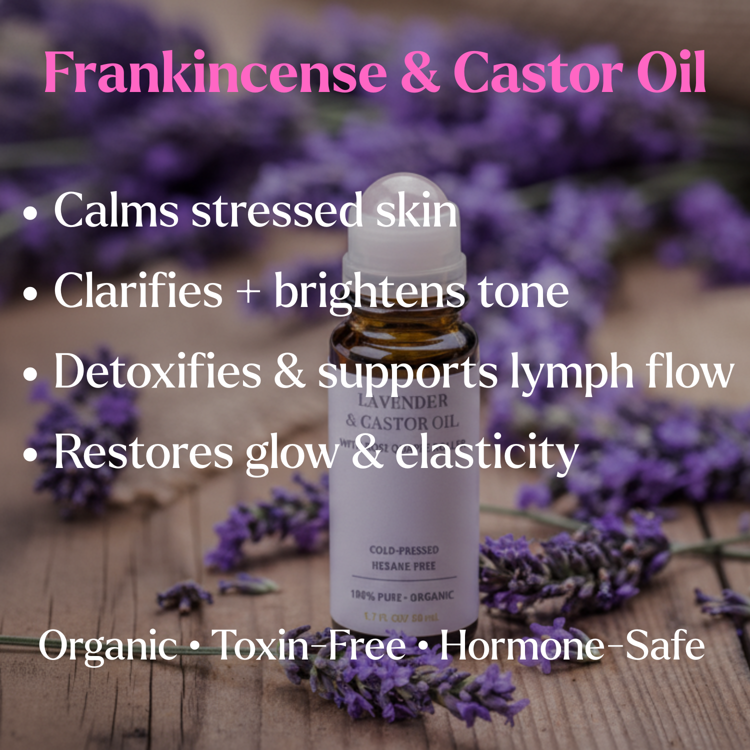 Organic Castor Oil Roll-on With Lavender