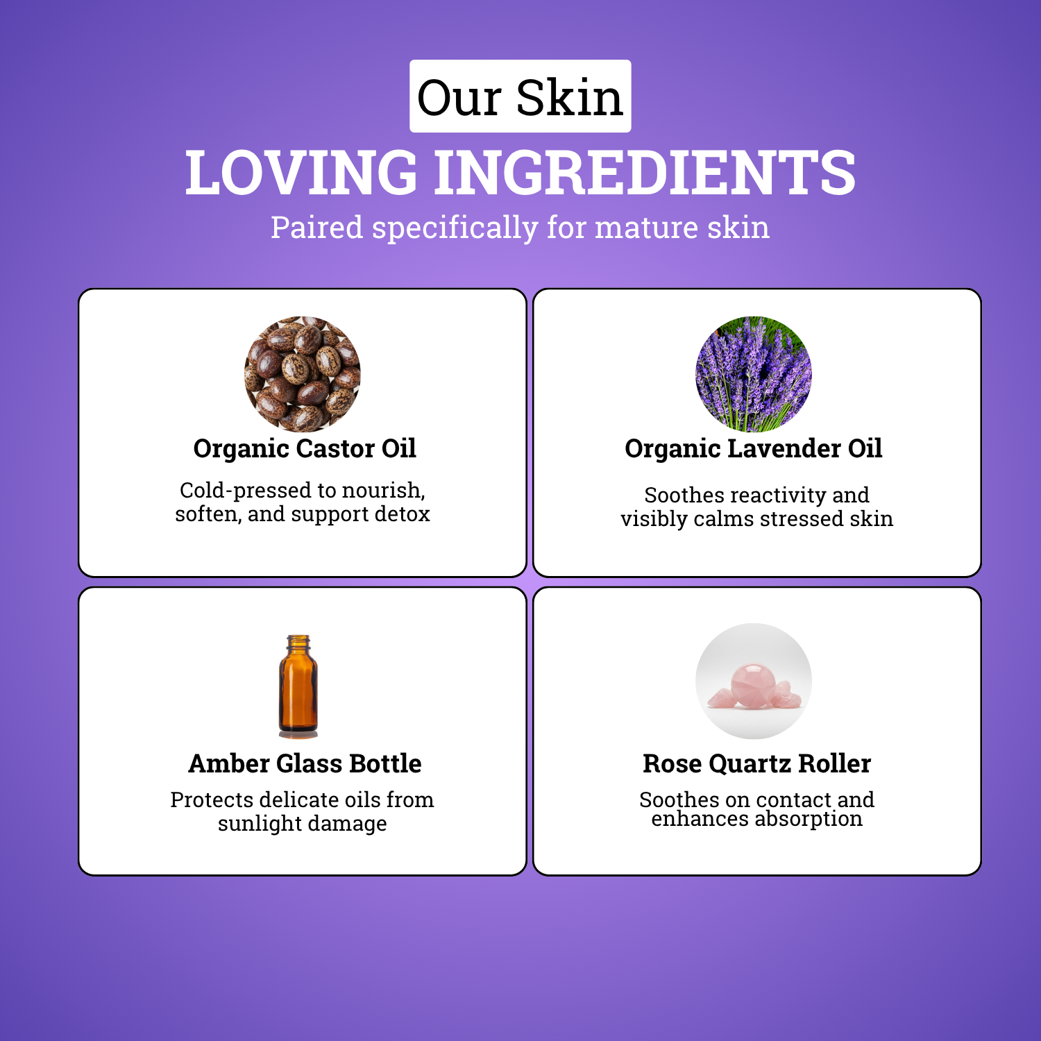 Organic Castor & Lavender Oil Roll-On